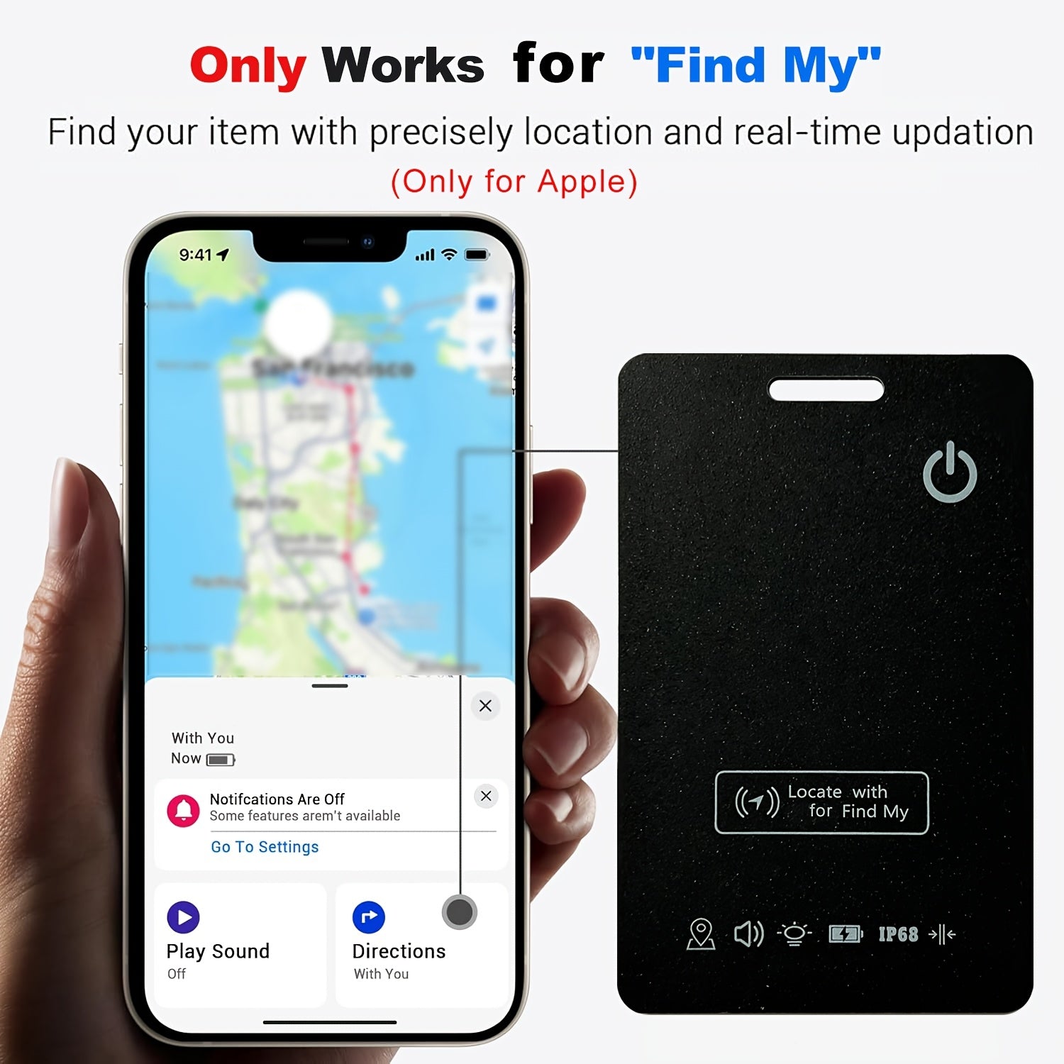 Trendbay Ultra-Thin Wallet Tracker Card 2-Pack