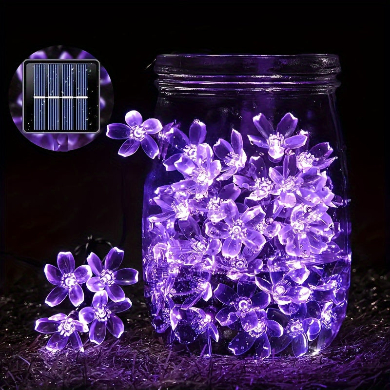 Trendbay 6.5M Solar Purple Cherry Blossom String Lights 30LED