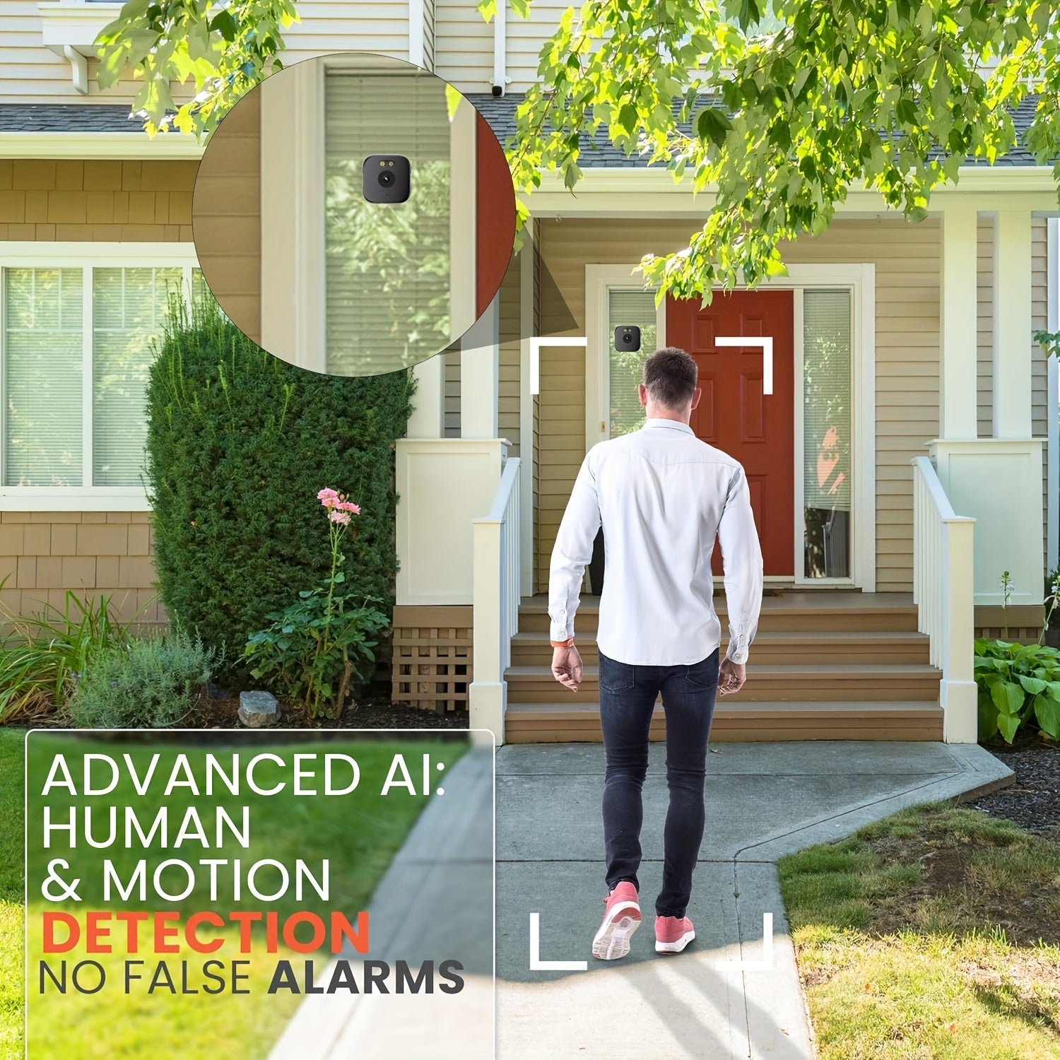 Trendbay Window Security Camera with AI Motion Detection (3MP HD)