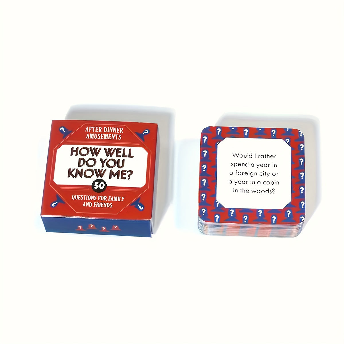 Trendbay How Well Do You Know Me? 50-Question Dinner Party Card Game for Families & Friends