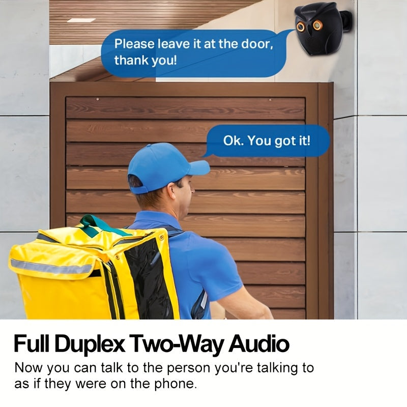 Trendbay Smart Home Security Camera (Night Vision & Two-Way Audio)