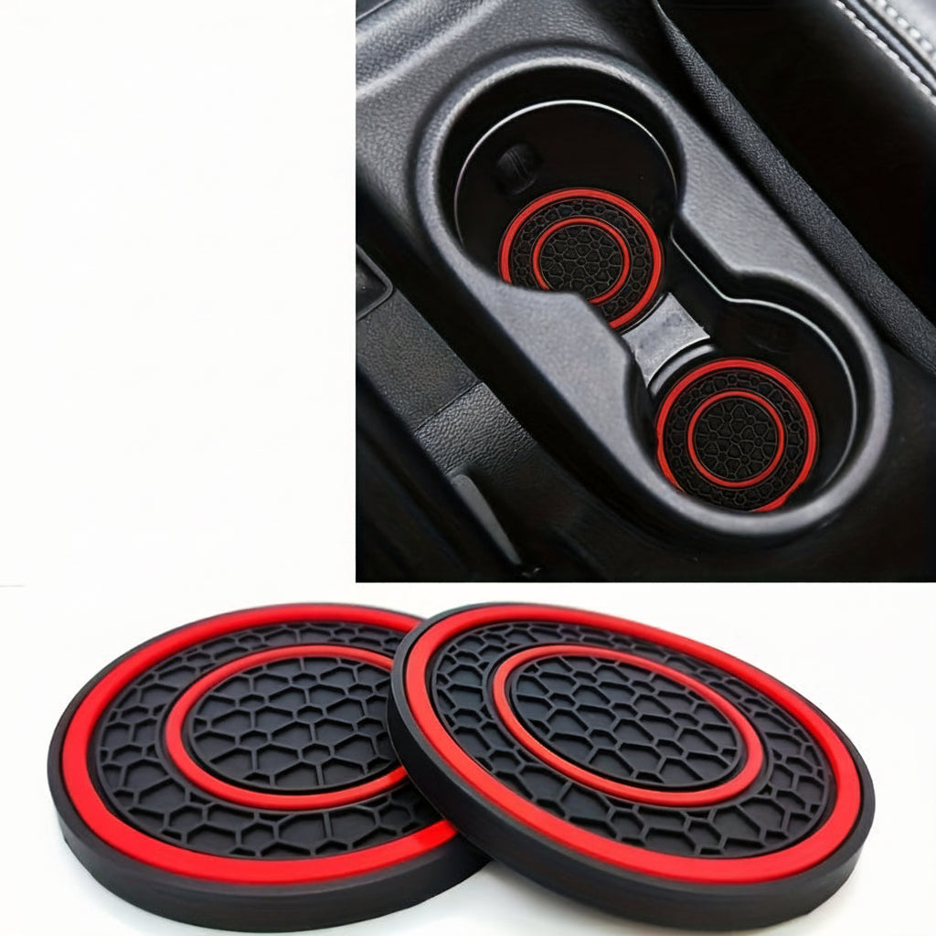 Trendbay 2PCS Rubber Car Cup Holder Liners