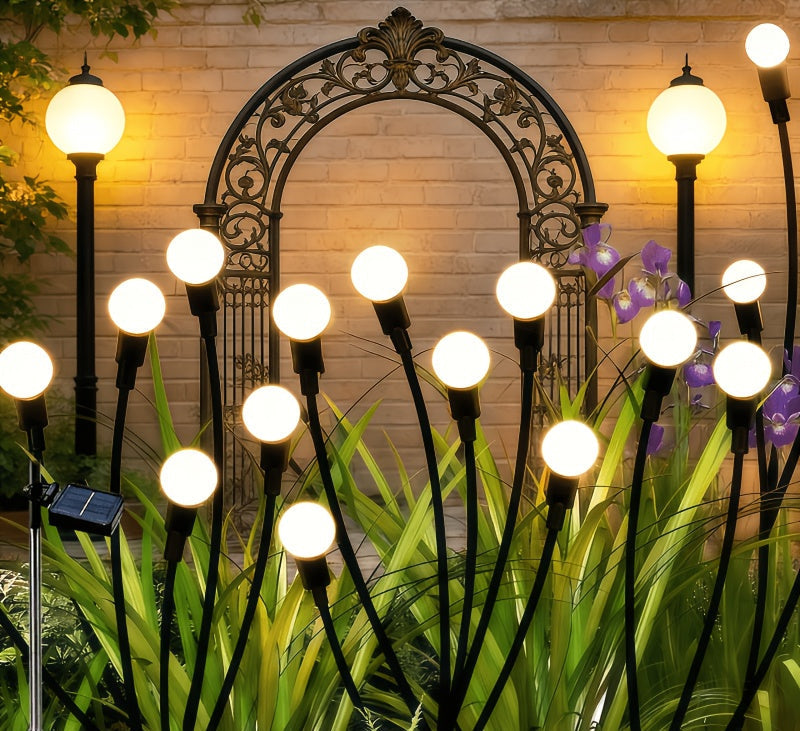 Trendbay 6-Head Warm White Solar Firefly Garden Light – 73cm