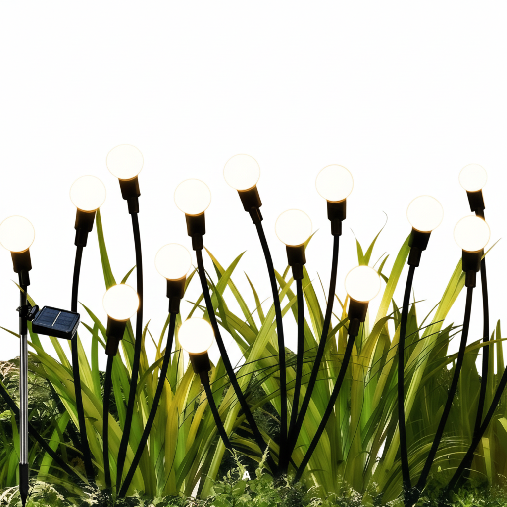Trendbay 6-Head Warm White Solar Firefly Garden Light – 73cm
