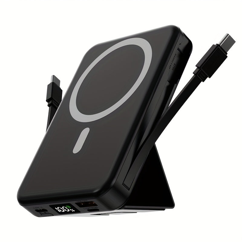 Trendbay 10000mAh Magnetic Power Bank – Wireless Charging with Stand & LED Indicator