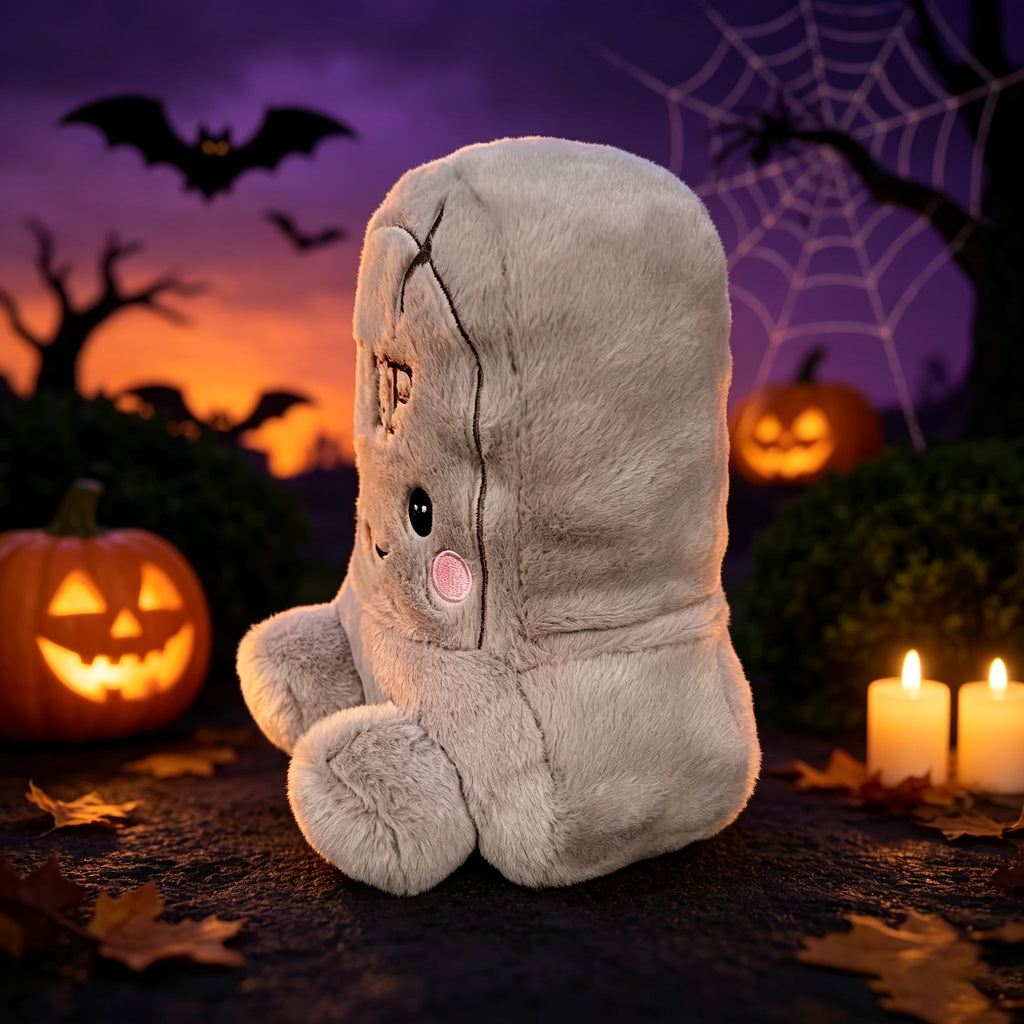 Trendbay 18CM Tombstone Design Plush Toy Creepy Horror Doll