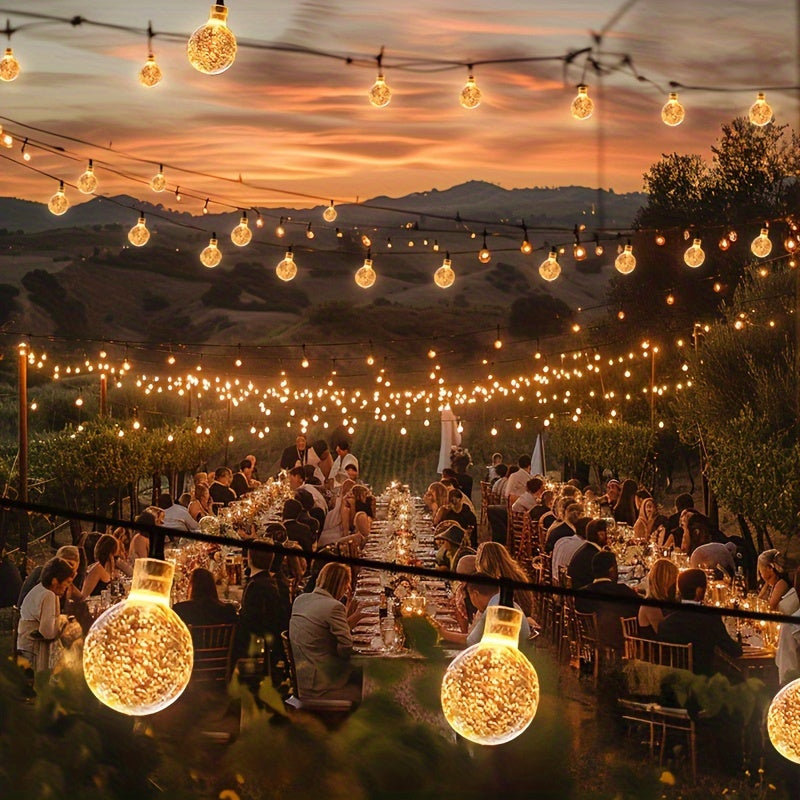 Trendbay 21.95M 200LED Crystal Globe Solar String Lights