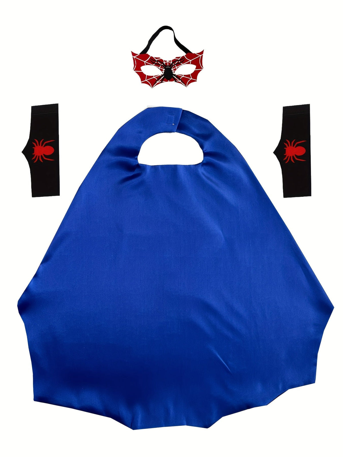 Trendbay Kids’ Spider Superhero Cloak Costume Set – 4pcs