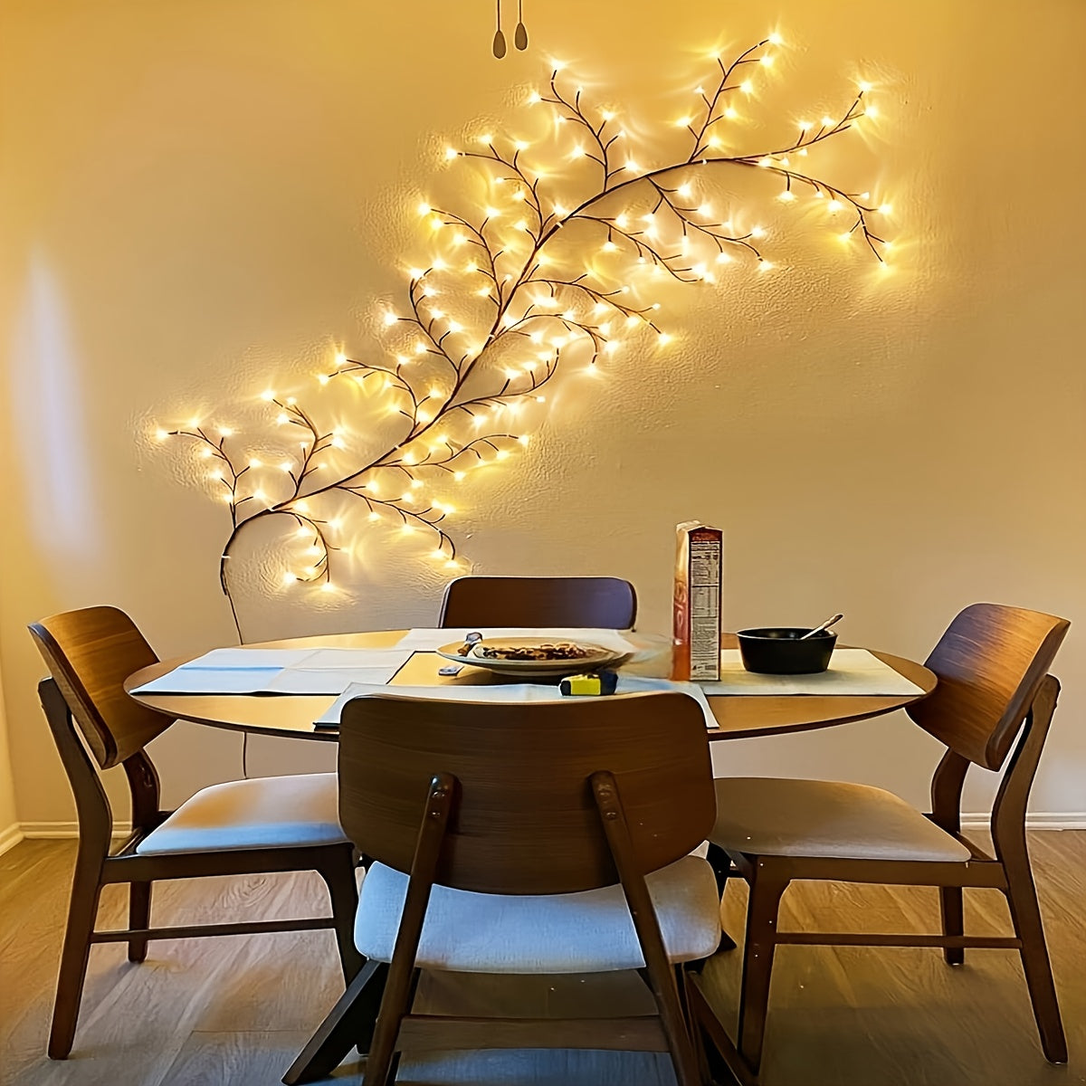 Trendbay 144-LED Bendable Willow Vine Lamp – Artificial Birch Tree