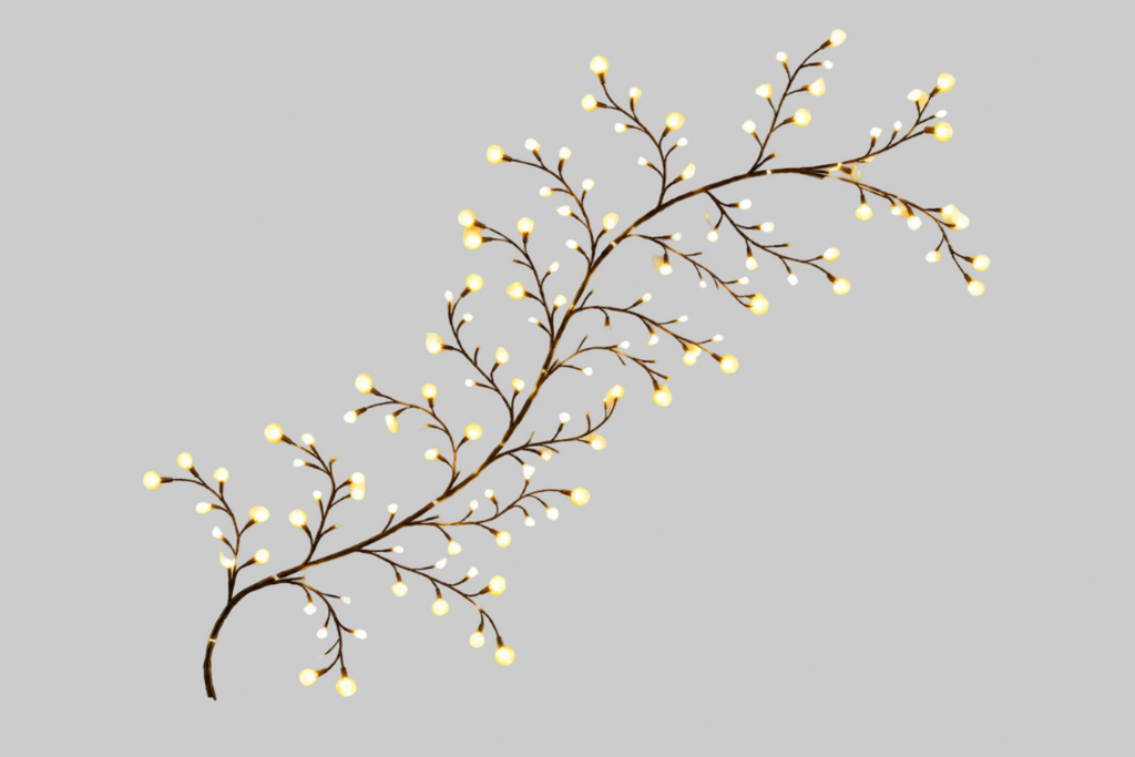 Trendbay 144-LED Bendable Willow Vine Lamp – Artificial Birch Tree