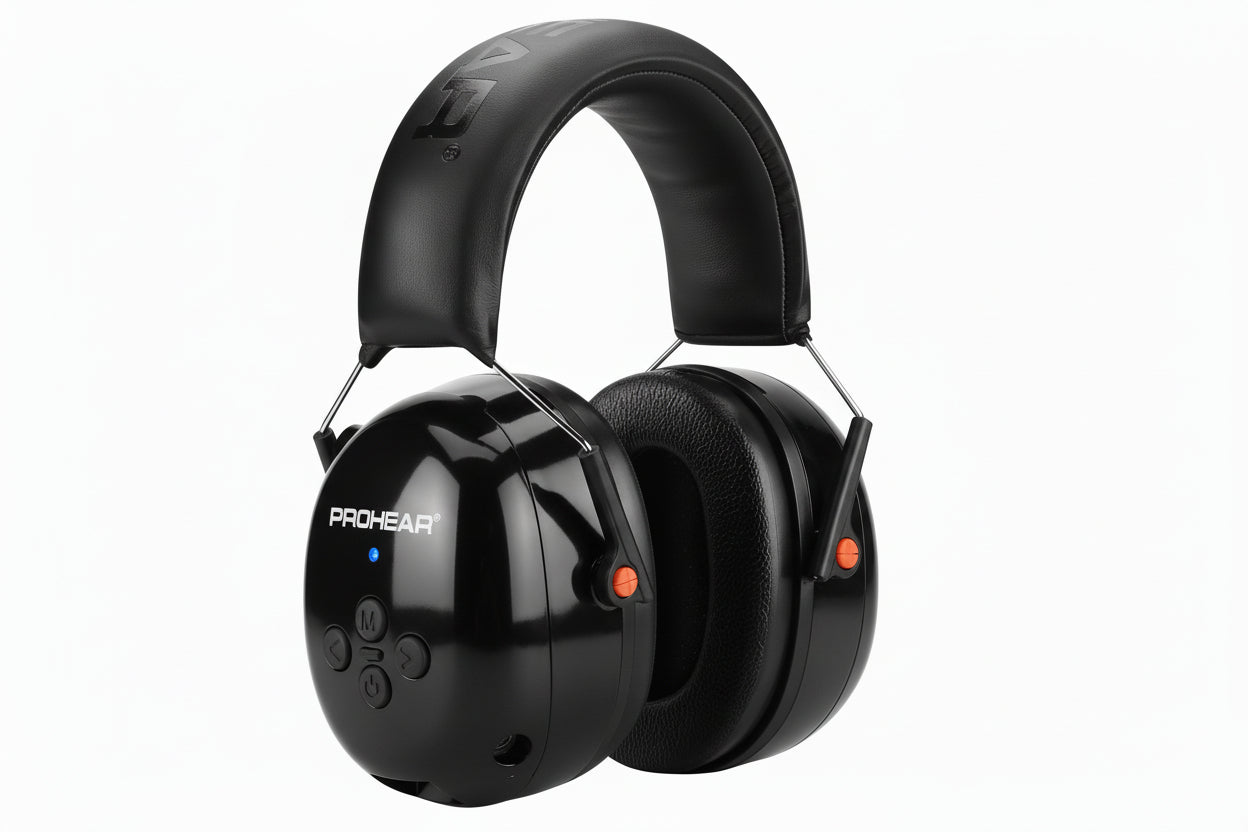 Trendbay Wireless Noise-Canceling Ear Muffs – Bluetooth 5.0, Foldable Hearing Protection Headphones for Study, Work & Music