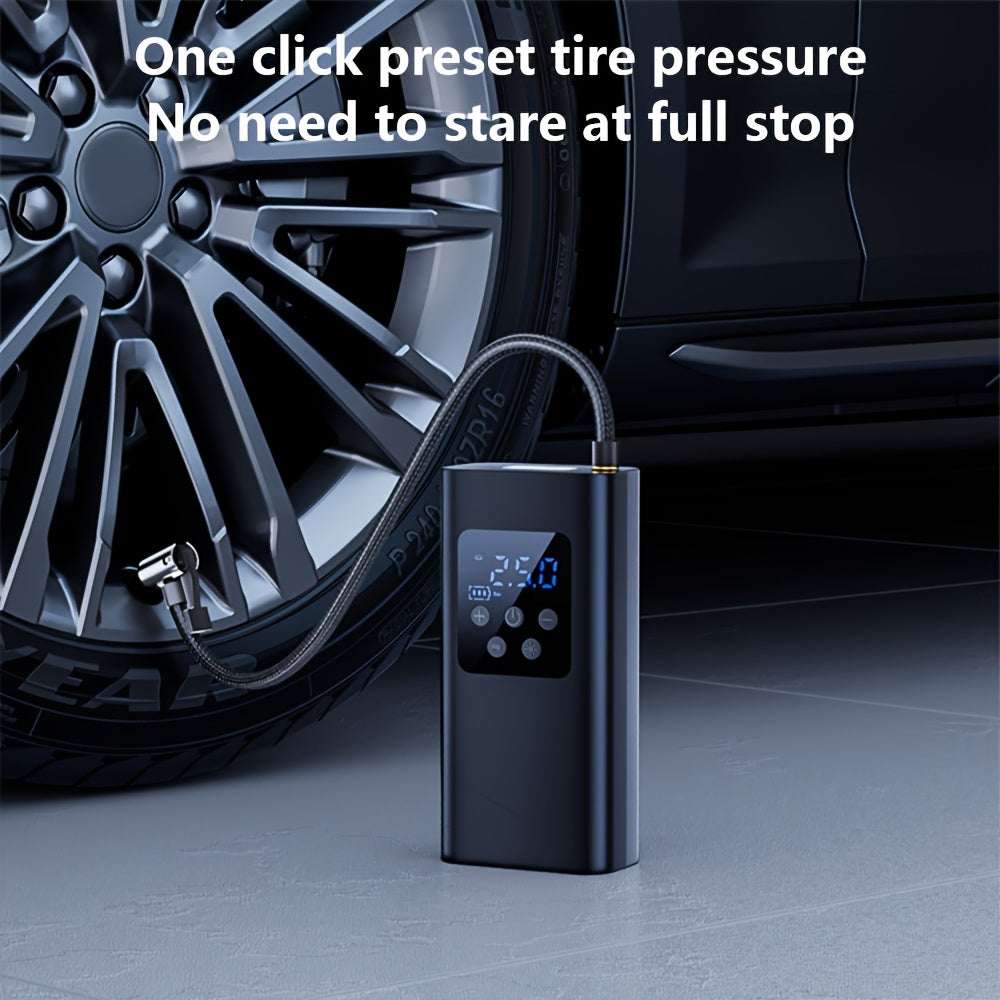 Trendbay Portable Digital Air Compressor “ Wireless Tire Inflator with LED Light