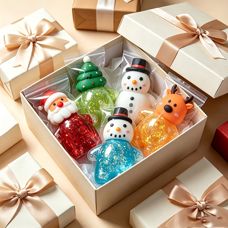 Trendbay 4-Piece Christmas Squishy Toy Set