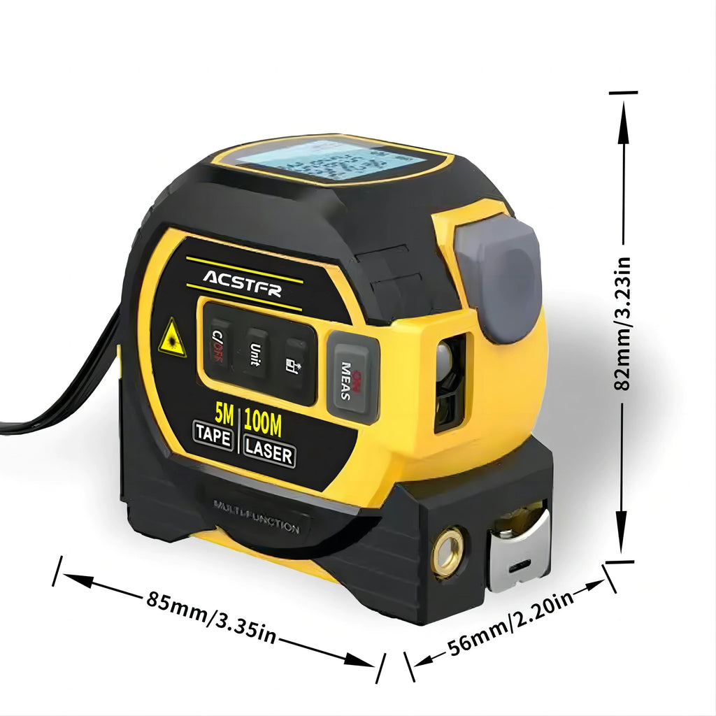 Trendbay 3-in-1 Laser Measure Tool – Digital Tape, Infrared Rangefinder with Display