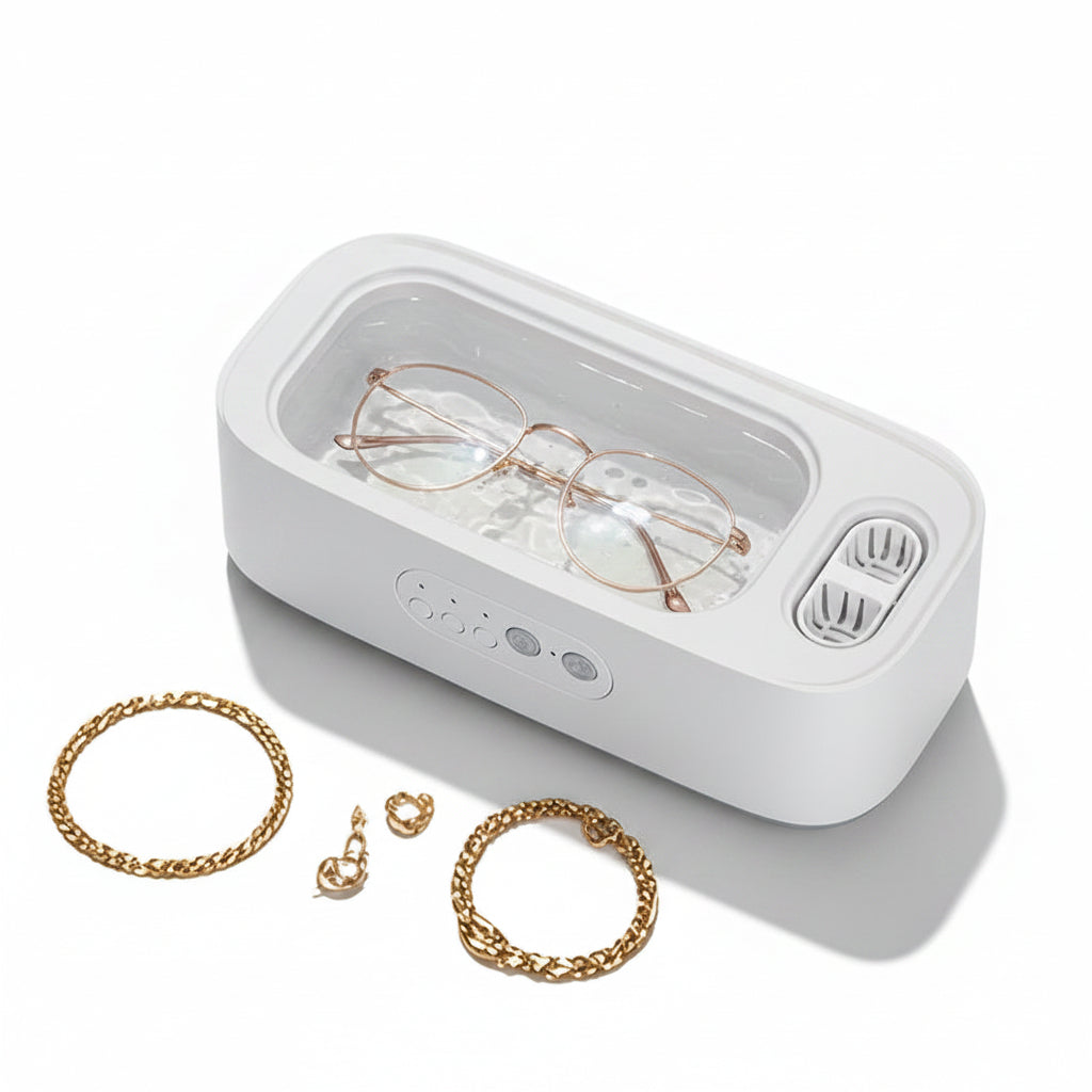 Trendbay USB Rechargeable Ultrasonic Cleaner – 360° Vibration Cleaning Machine for Glasses, Jewelry, Watches & More