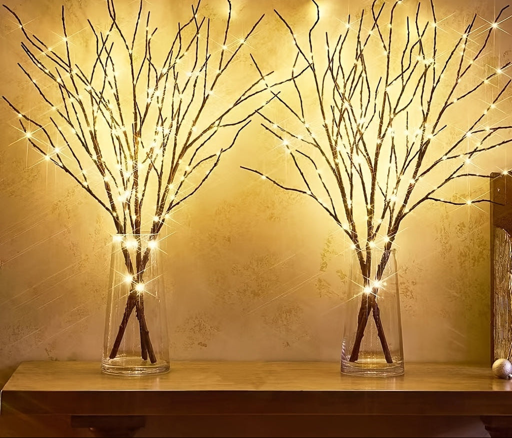 Trendbay Simulated Tree Branch LED Lights Battery Powered 20LED 2pcs