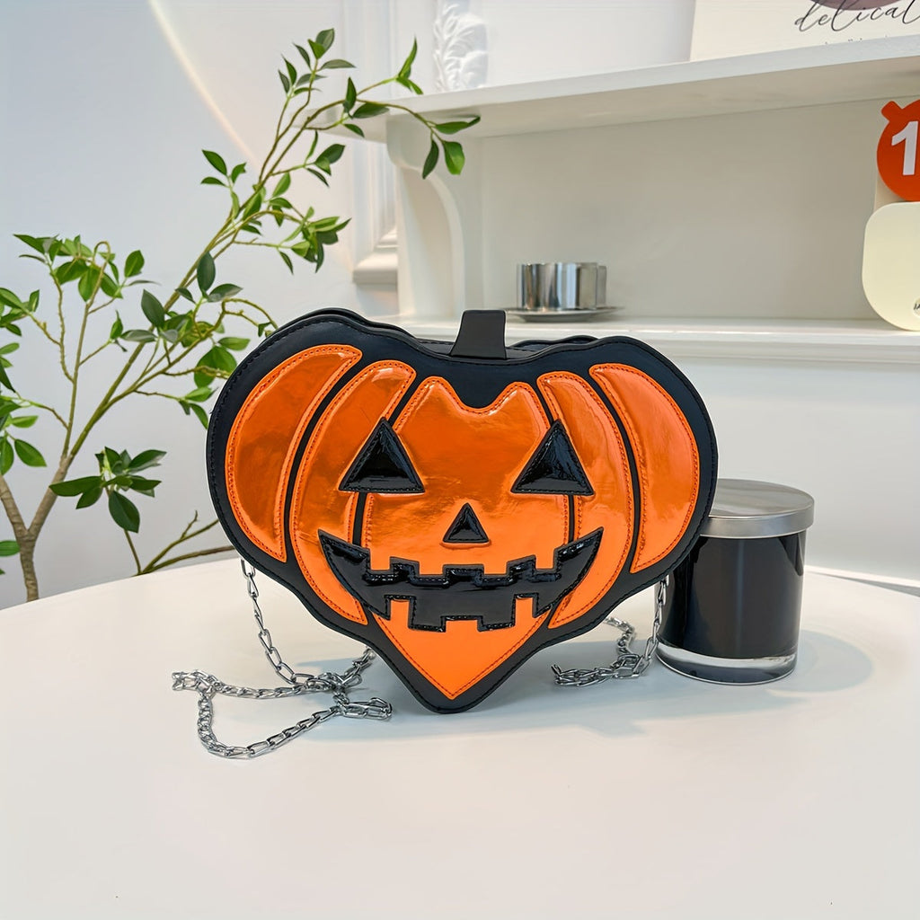 Trendbay Halloween Women’s Pumpkin Shoulder Bag – Orange