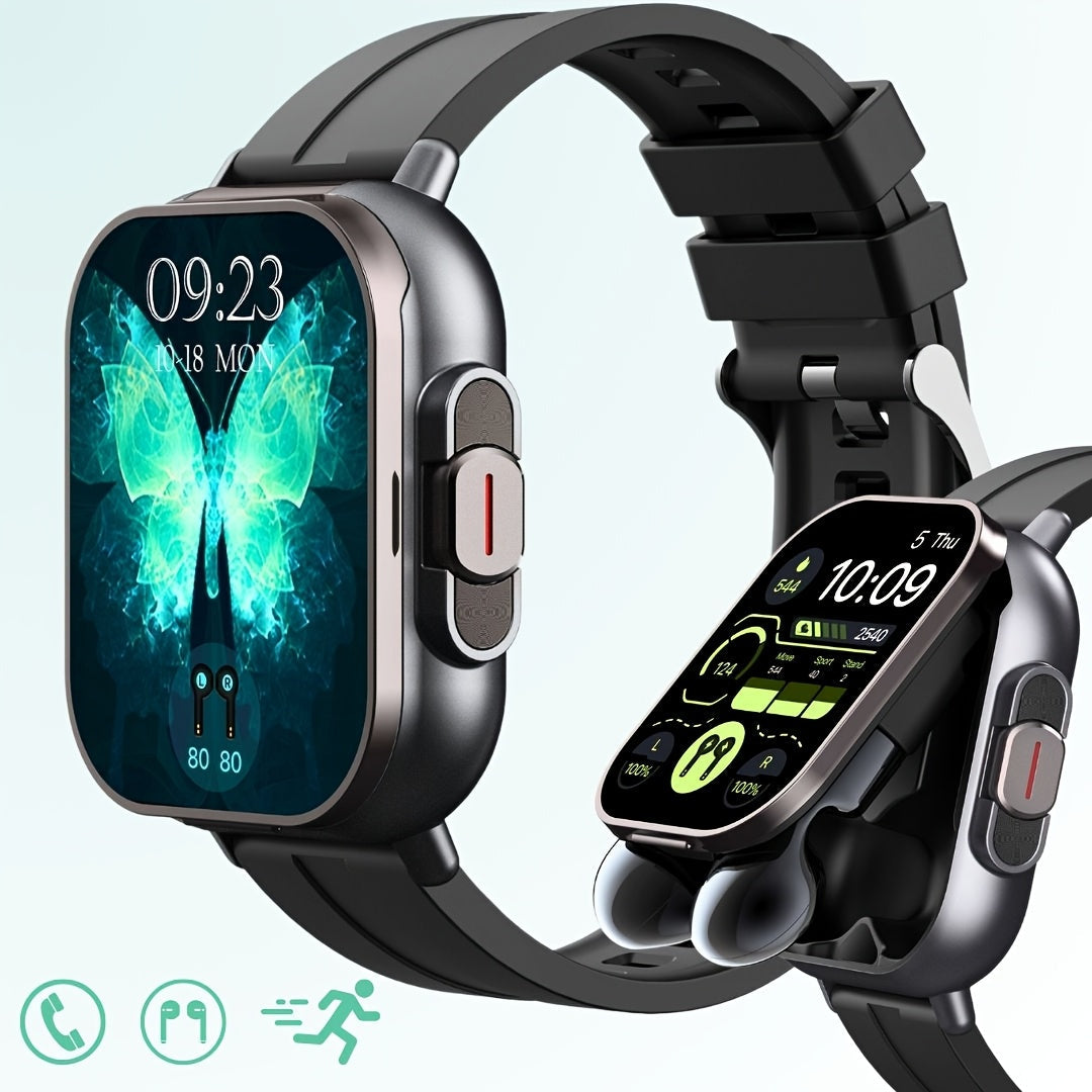 Trendbay 2-in-1 Smartwatch with Wireless Earbuds