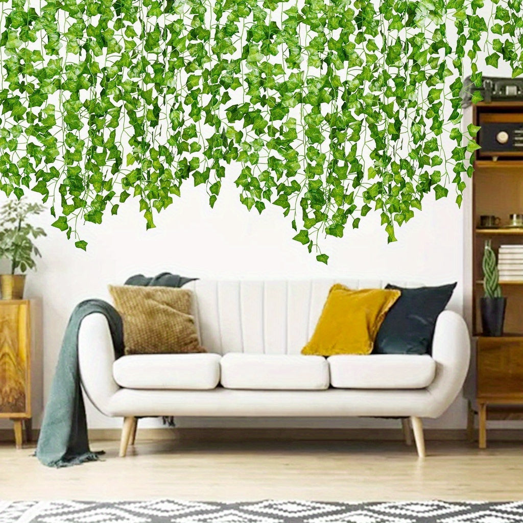 Trendbay 6-Piece Artificial Ivy Garland 100cm Lifelike Green Plastic Foliage