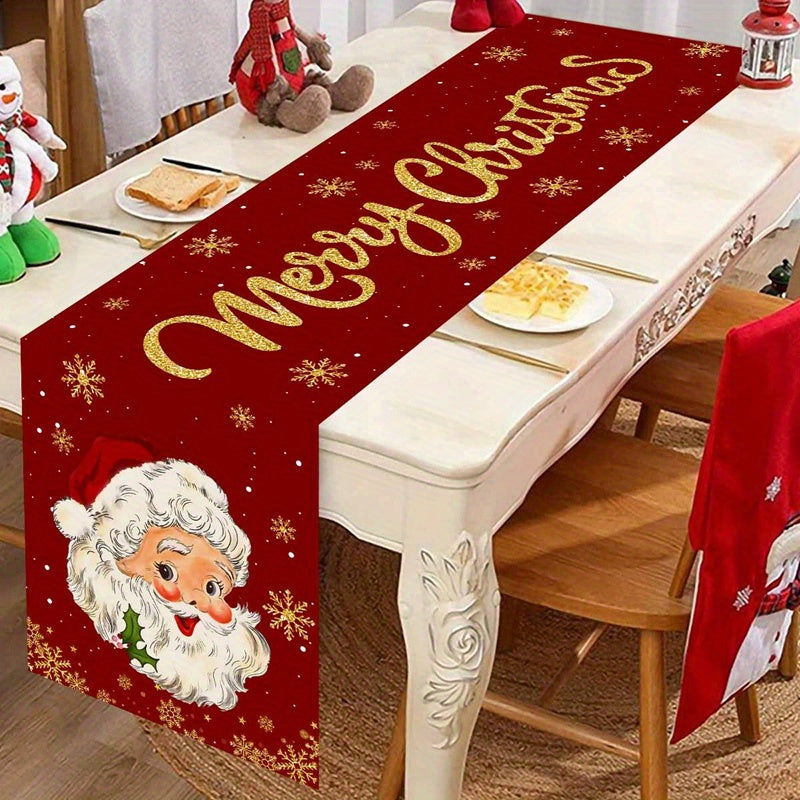 Trendbay Santa Claus Christmas Table Runner Polyester