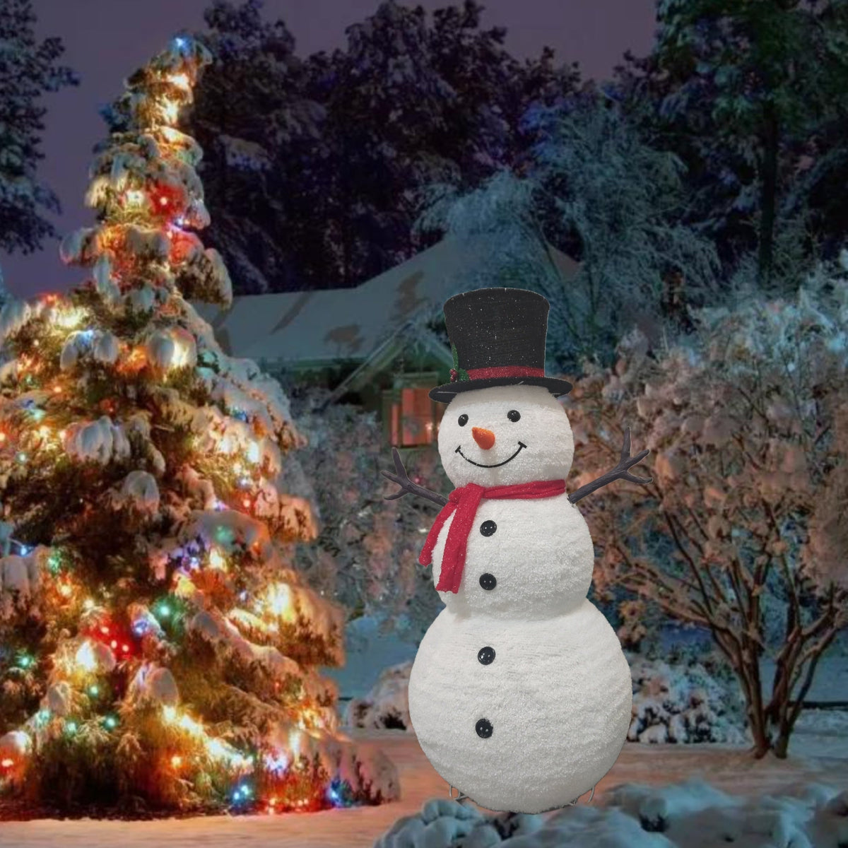Trendbay 48-Inch Inflatable Snowman Indoor/Outdoor Decor