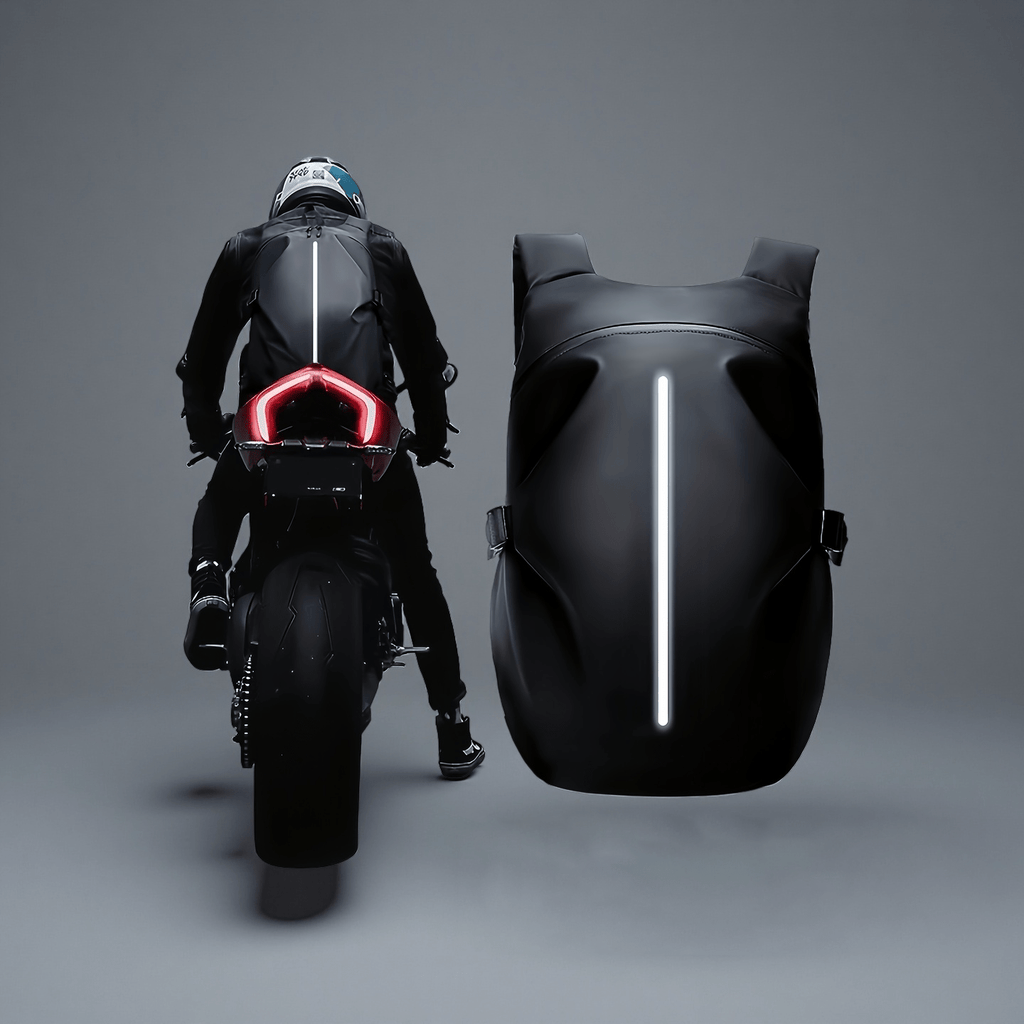 Trendbay Motorcycle Travel Backpack with Helmet Storage