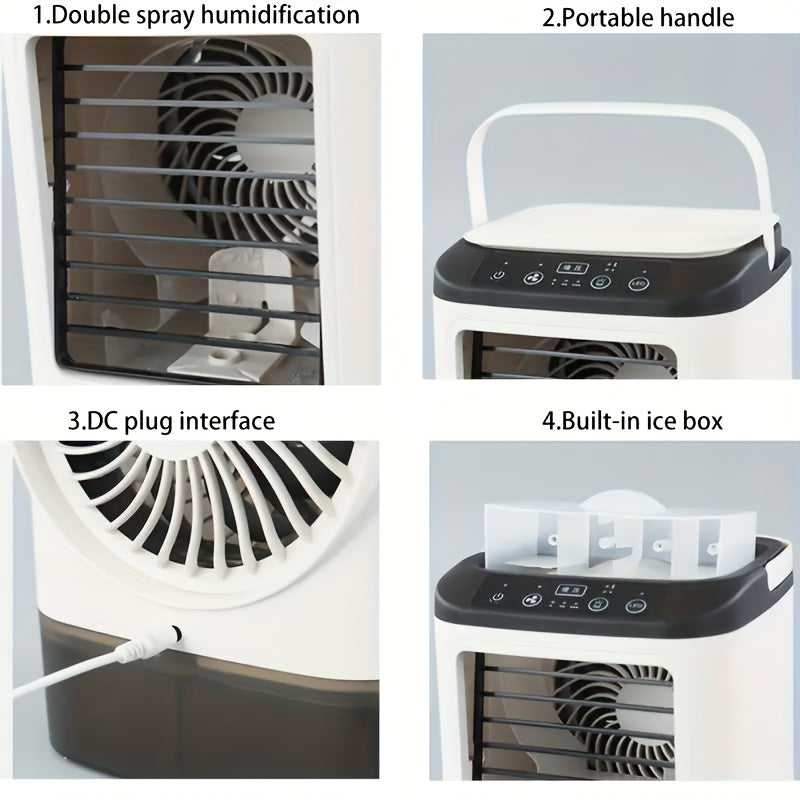 Trendbay Portable Water-Cooled Air Cooler with LED Light