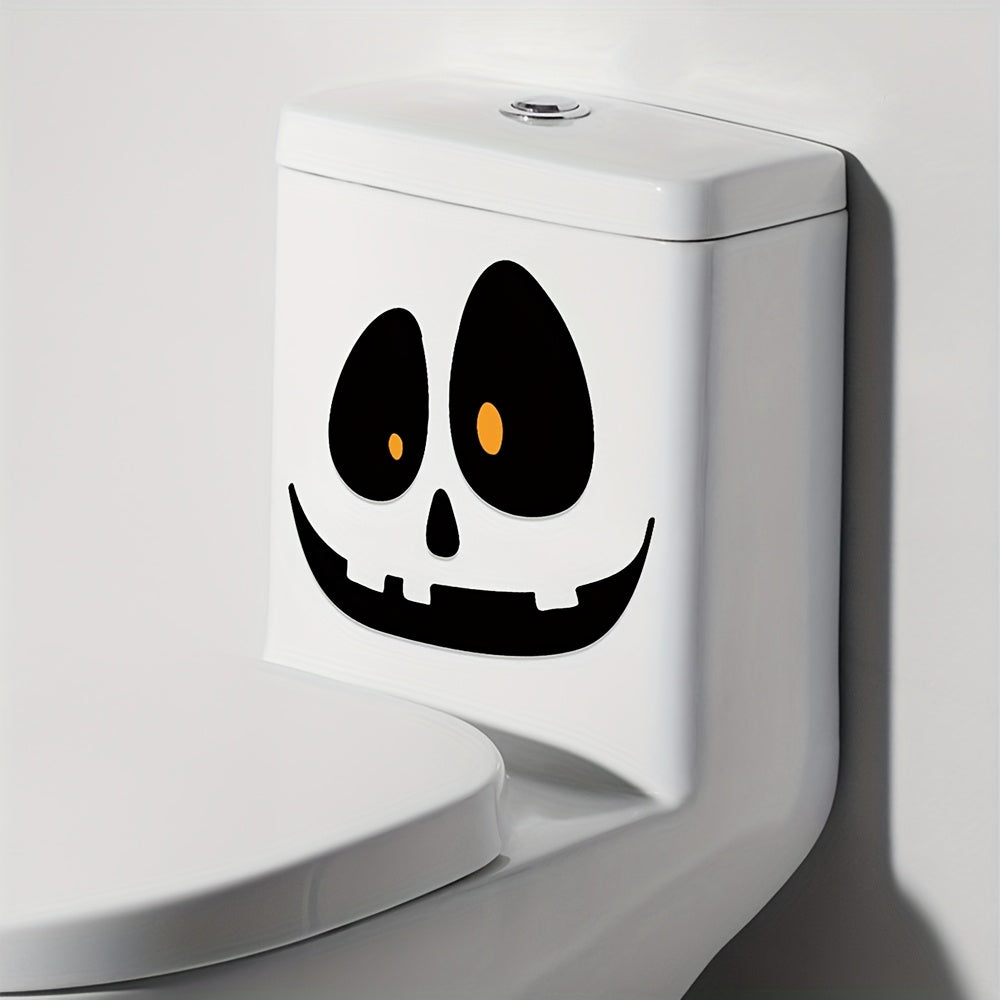 Trendbay Halloween Skull Toilet Lid Sticker – Self-Adhesive Removable