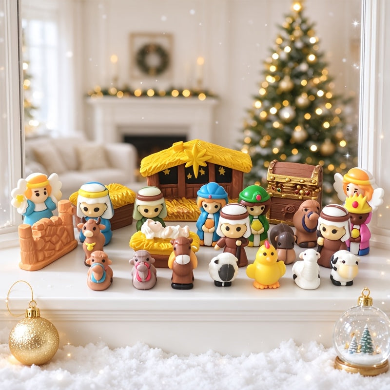 Trendbay 2026 Nativity Advent Calendar 24-Day Christmas Countdown