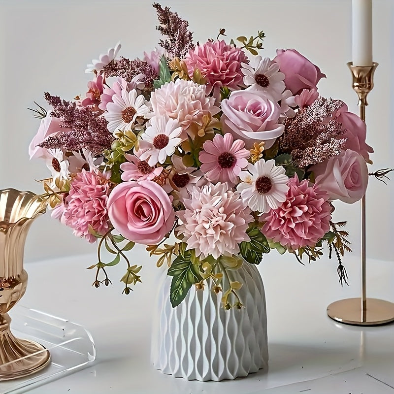 Trendbay 35CM Artificial Autumn Rose Bouquet Faux Flower