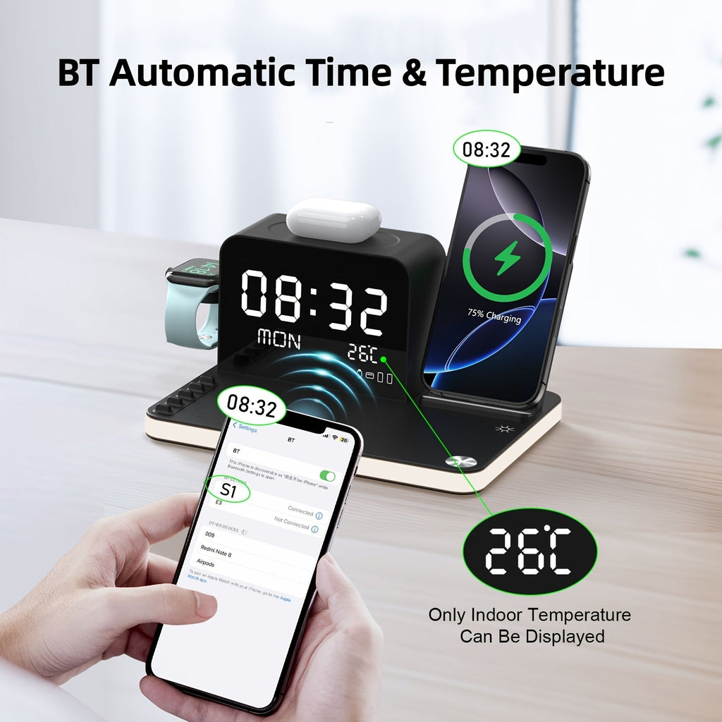 Trendbay 7-in-1 Wireless Charging Station with Night Light