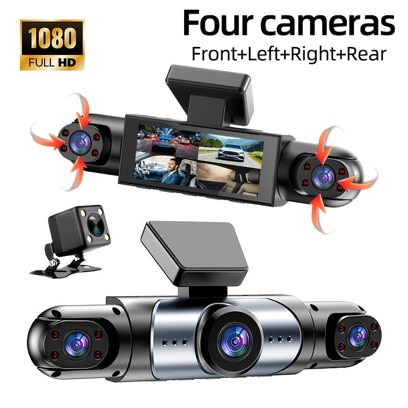Trendbay 4-Channel 360° Panoramic Dash Cam (1080P)