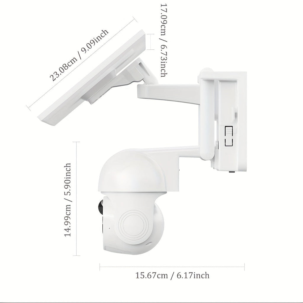 Trendbay P6 Solar Wireless Security Camera – 1080P Outdoor WiFi CCTV with Night Vision