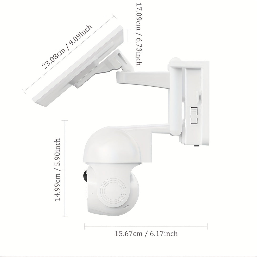 Trendbay P6 Solar Wireless Security Camera – 1080P Outdoor WiFi CCTV with Night Vision