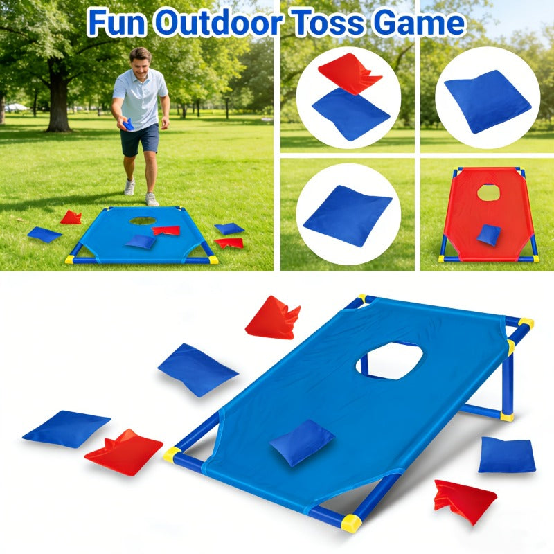 Trendbay 7pcs Kids Bean Bag Toss Game Set with Target Board & 6 Throwing Bags