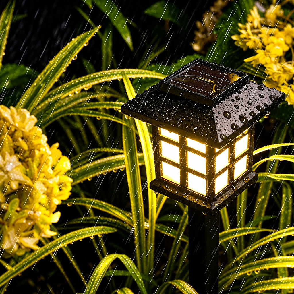 Trendbay 6-Piece Solar Outdoor Pathway Lights – Warm White