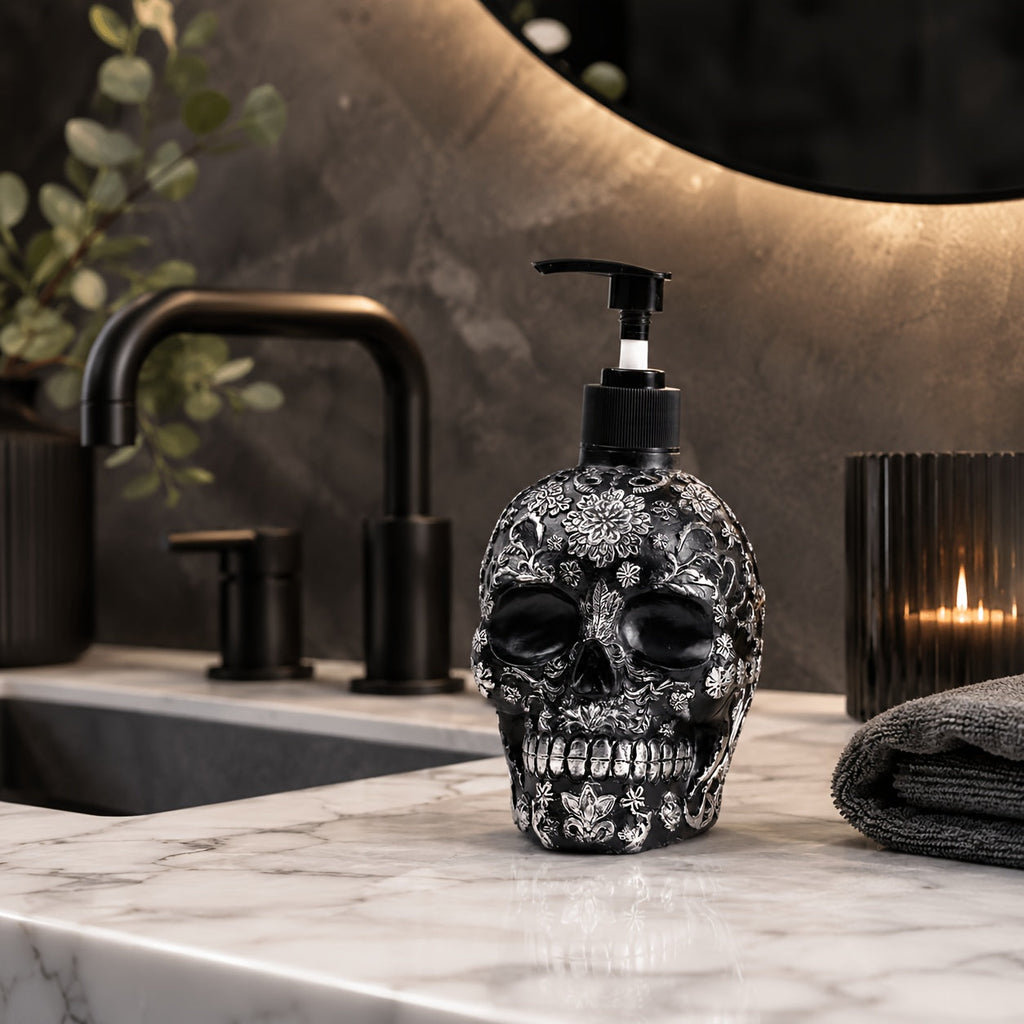 Trendbay Skull Soap Dispenser 320ml Black