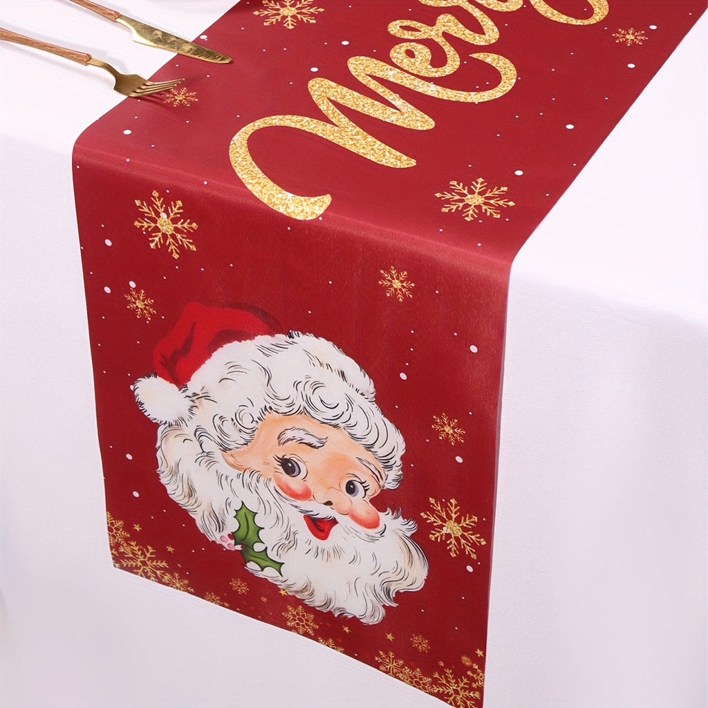 Trendbay Santa Claus Christmas Table Runner Polyester