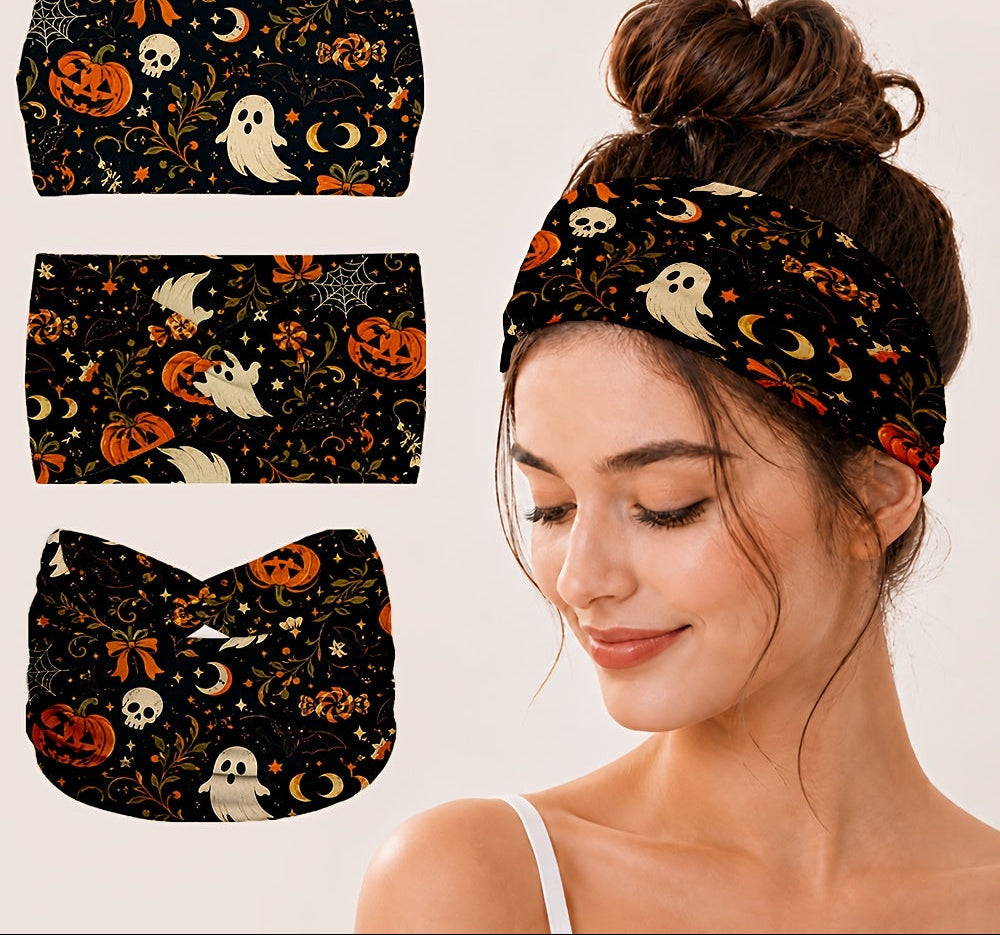 Trendbay 1pc Halloween Hair Tie 2D Flat Printed