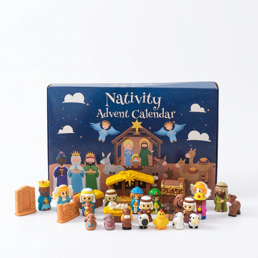 Trendbay 2026 Nativity Advent Calendar 24-Day Christmas Countdown