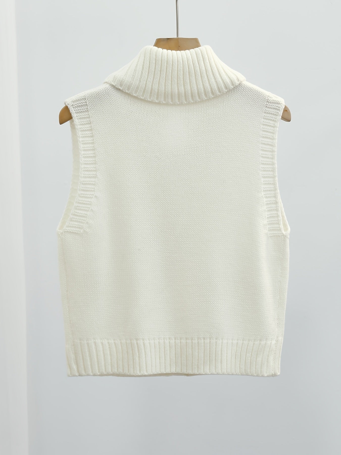 Trendbay Women's High Collar Zip Vest