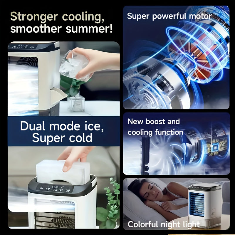Trendbay Portable Water-Cooled Air Cooler with LED Light