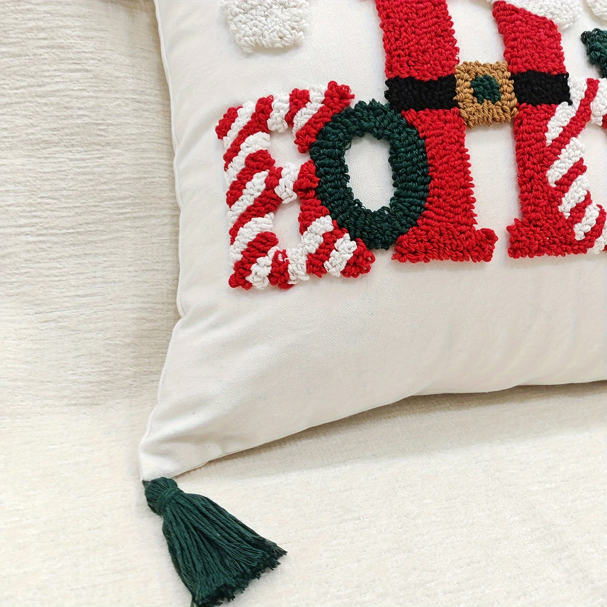 Trendbay Christmas HOHOHO Embroidered Cushion Cover