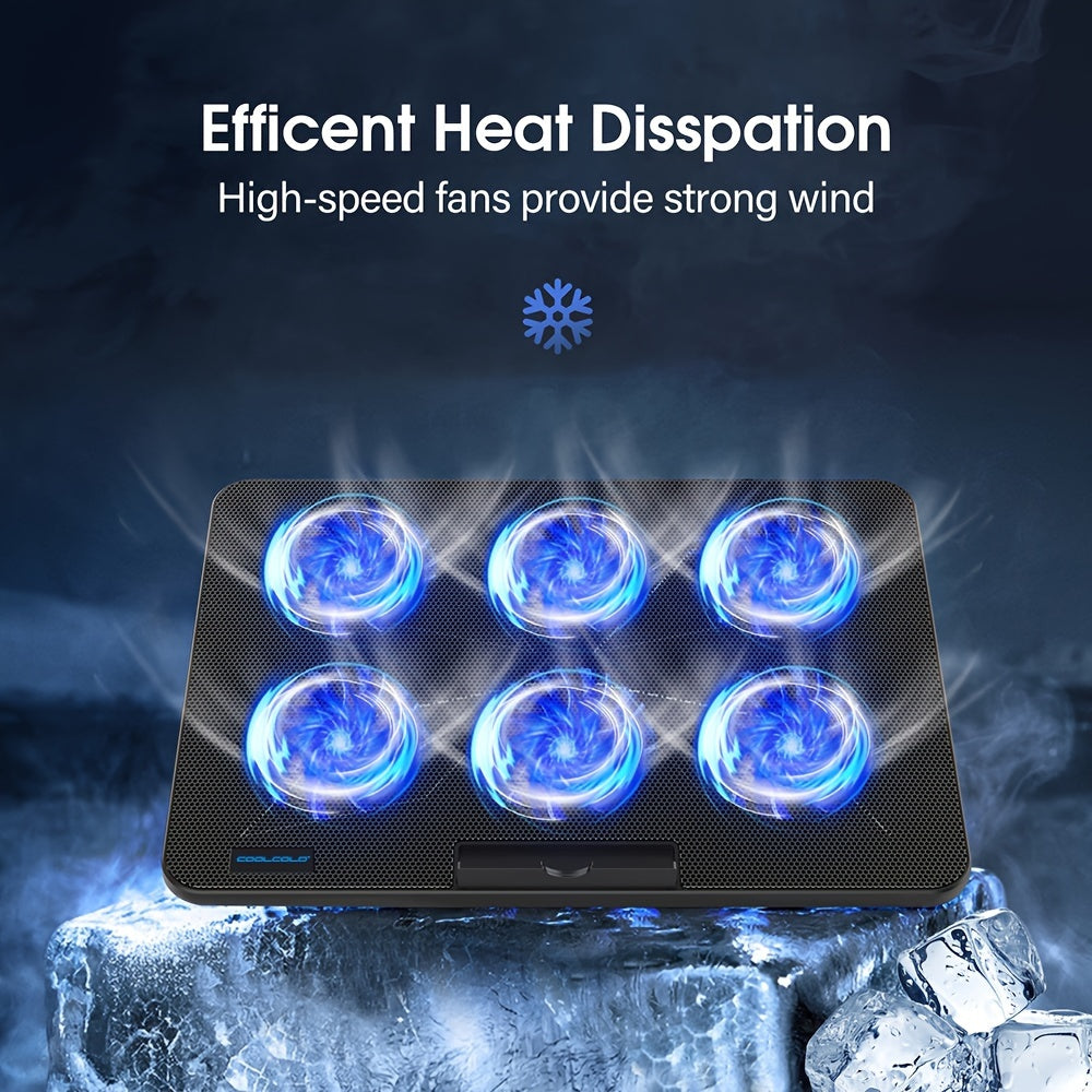 Trendbay Laptop Cooling Pad 6 Fans LED