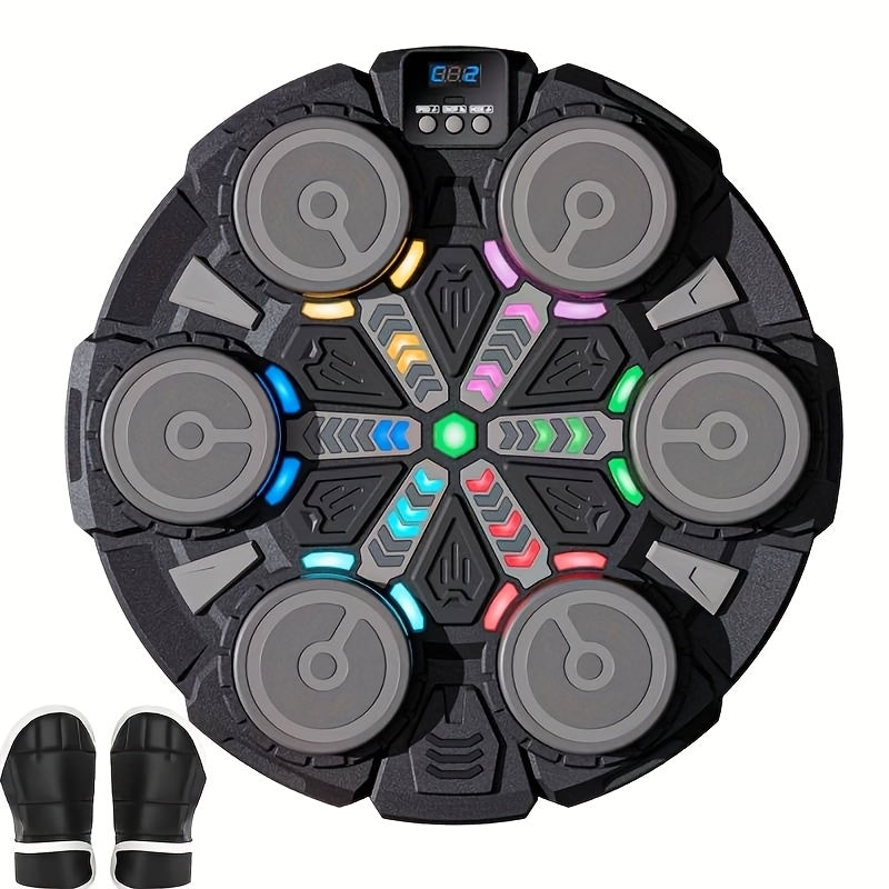 Trendbay Smart Music Boxing Machine – Wall-Mounted Bluetooth Training Pad with Gloves
