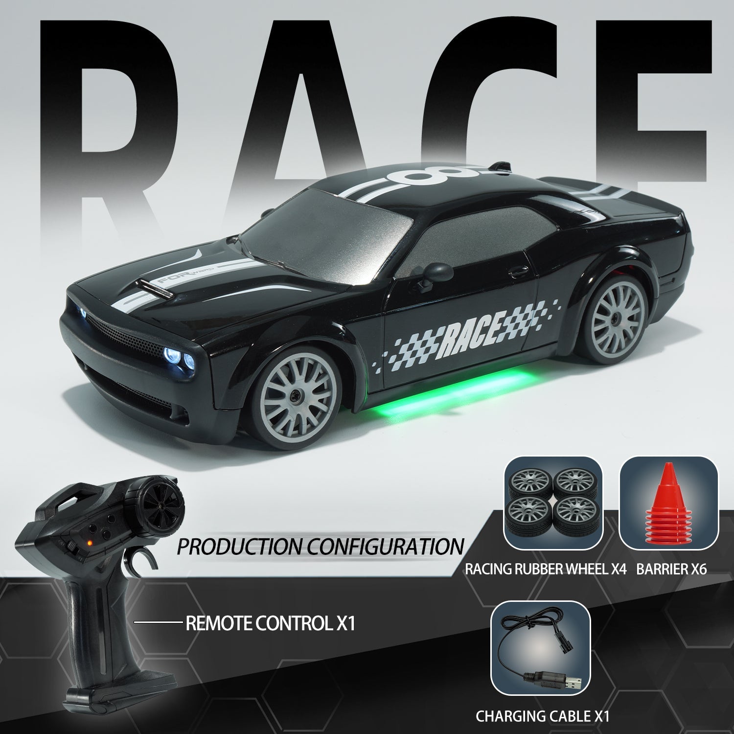 Trendbay RC Drift Car with 360° Spin & Smooth Turning