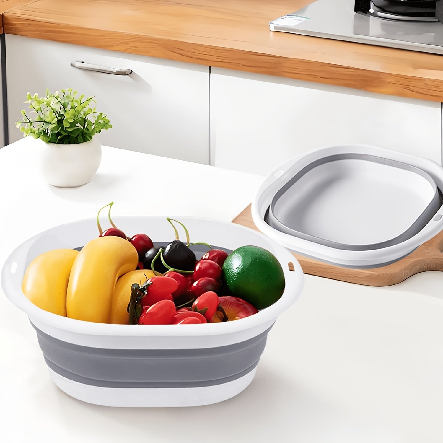 Trendbay 2-Piece Foldable Wash Basin Set