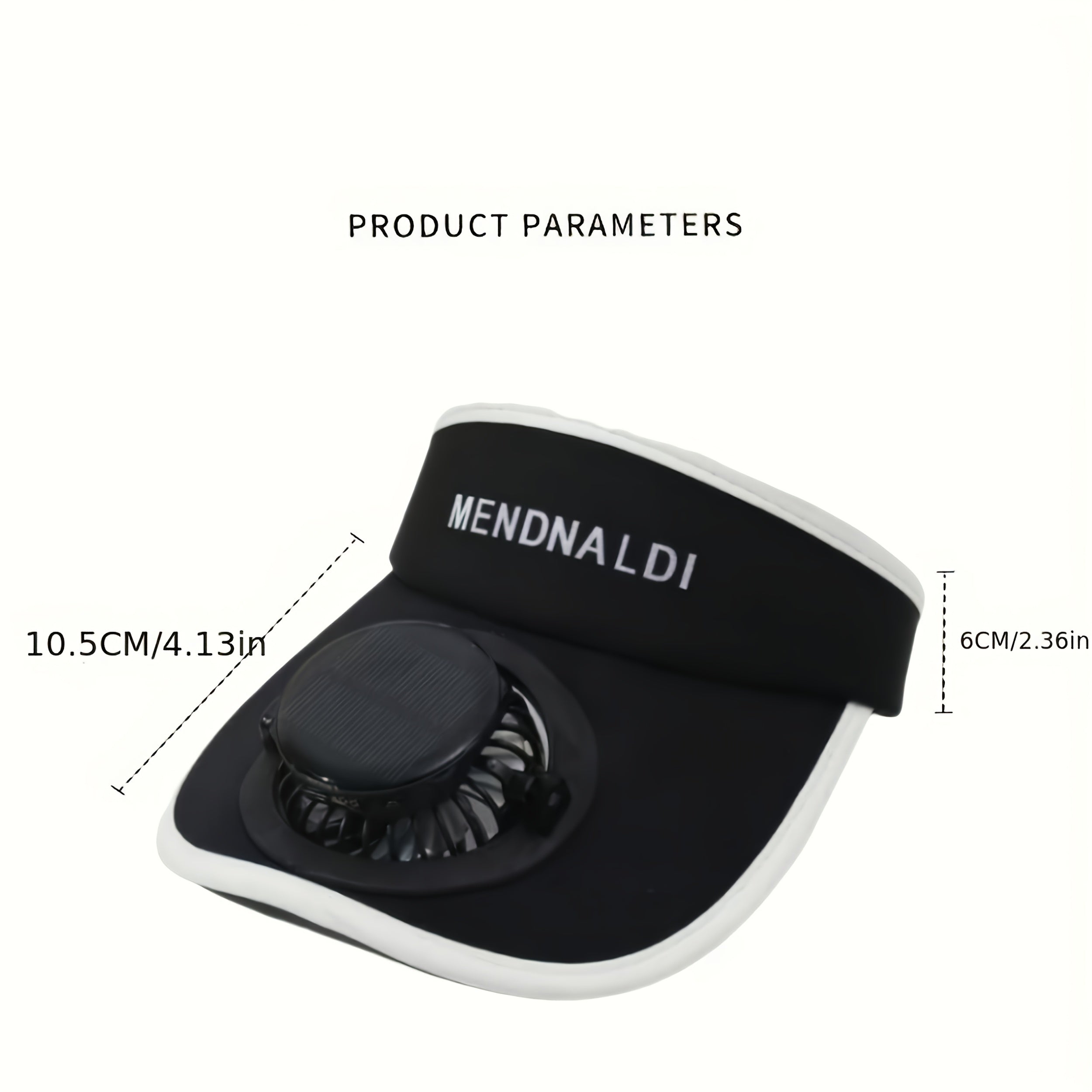 Trendbay Solar & USB Rechargeable Fan Hat for Outdoor Use