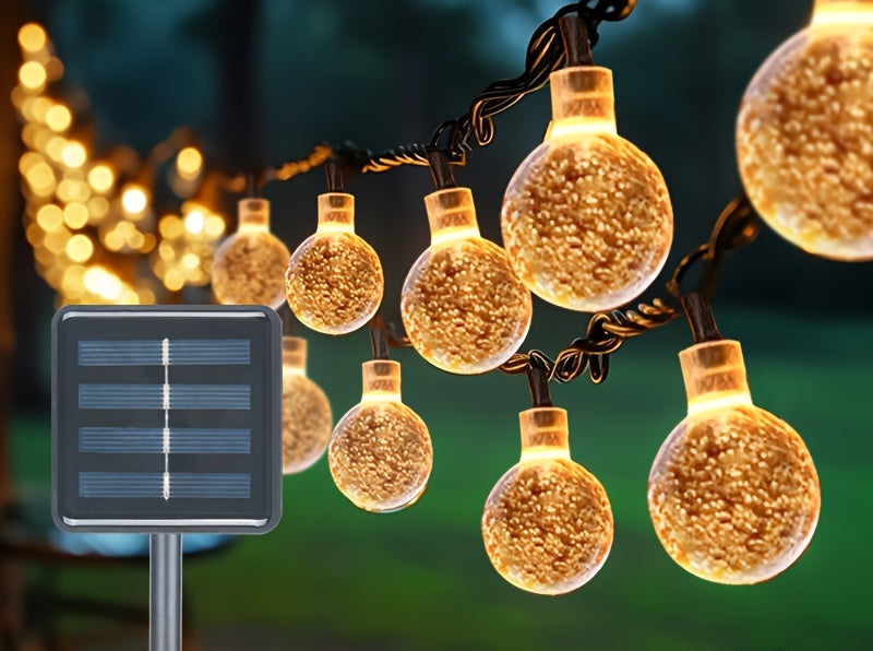 Trendbay 21.95M 200LED Crystal Globe Solar String Lights