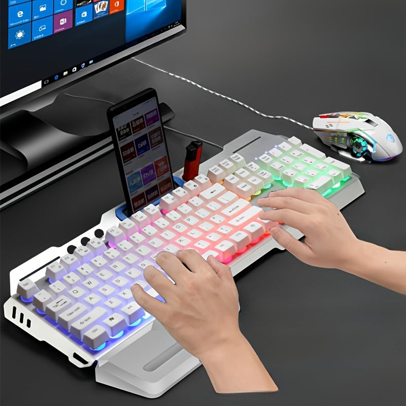 Trendbay Wired Gaming Keyboard and Mouse Combo RGB Adjustable DPI
